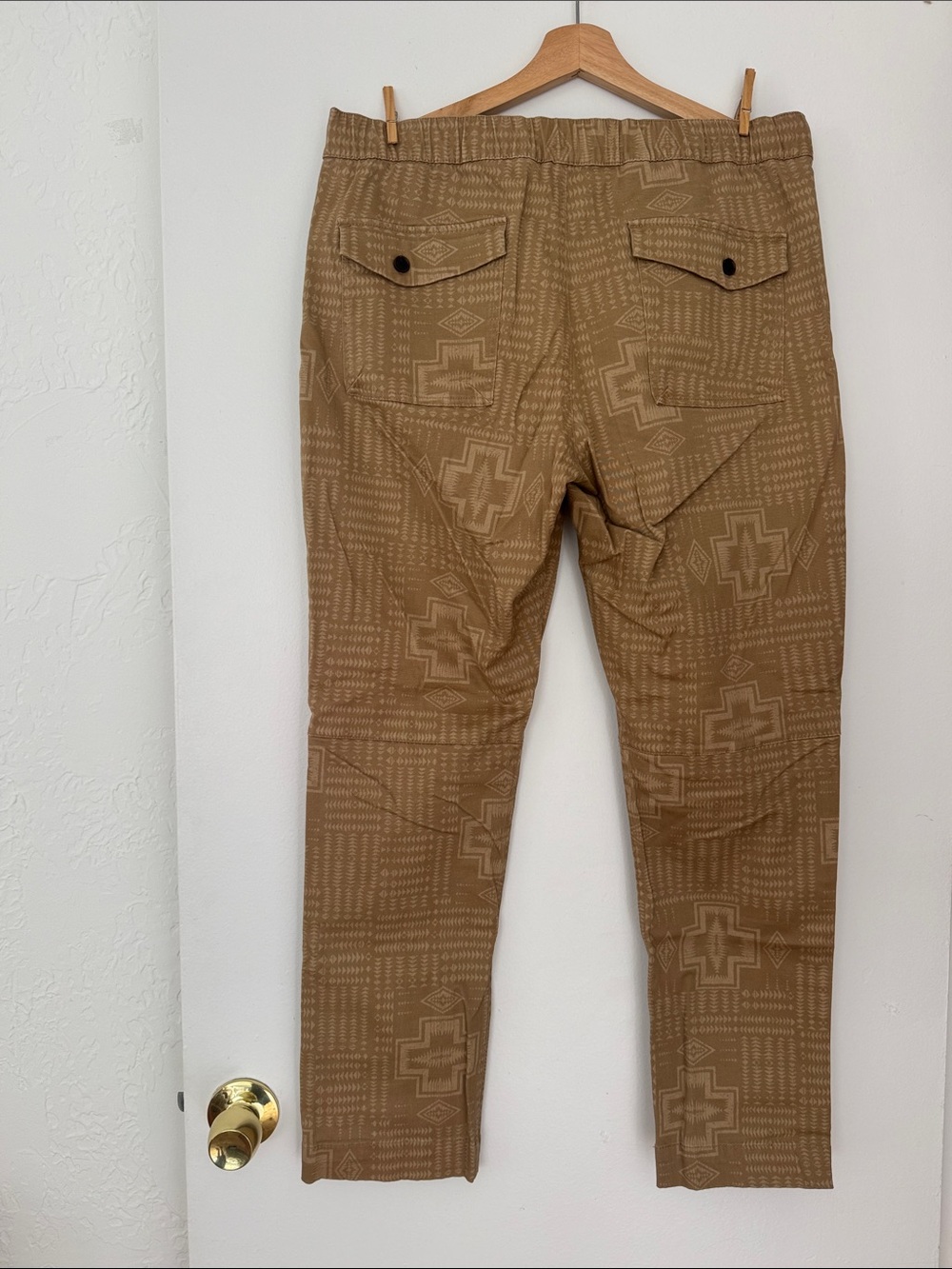 Pendleton Tan Geometric Drawstring Chinos - Picture 4 of 5